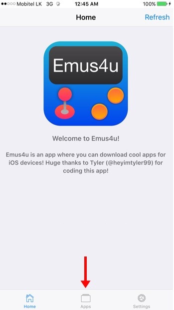 Emus4u will be installed on your iOS device
