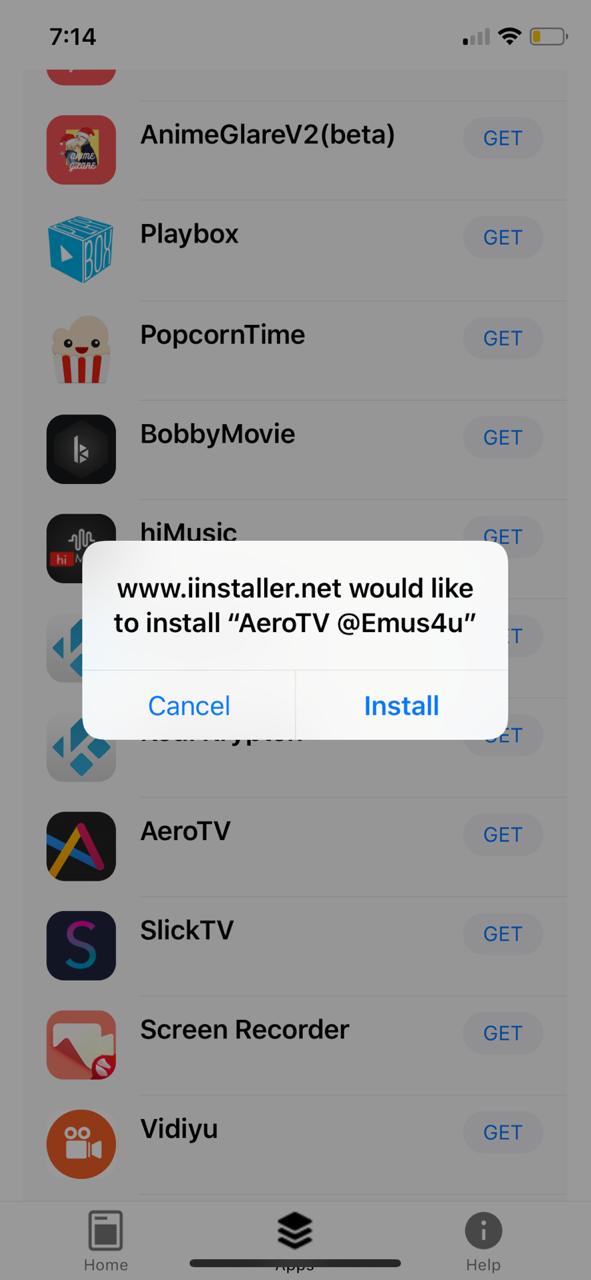 Download AeroTV using Emus4u