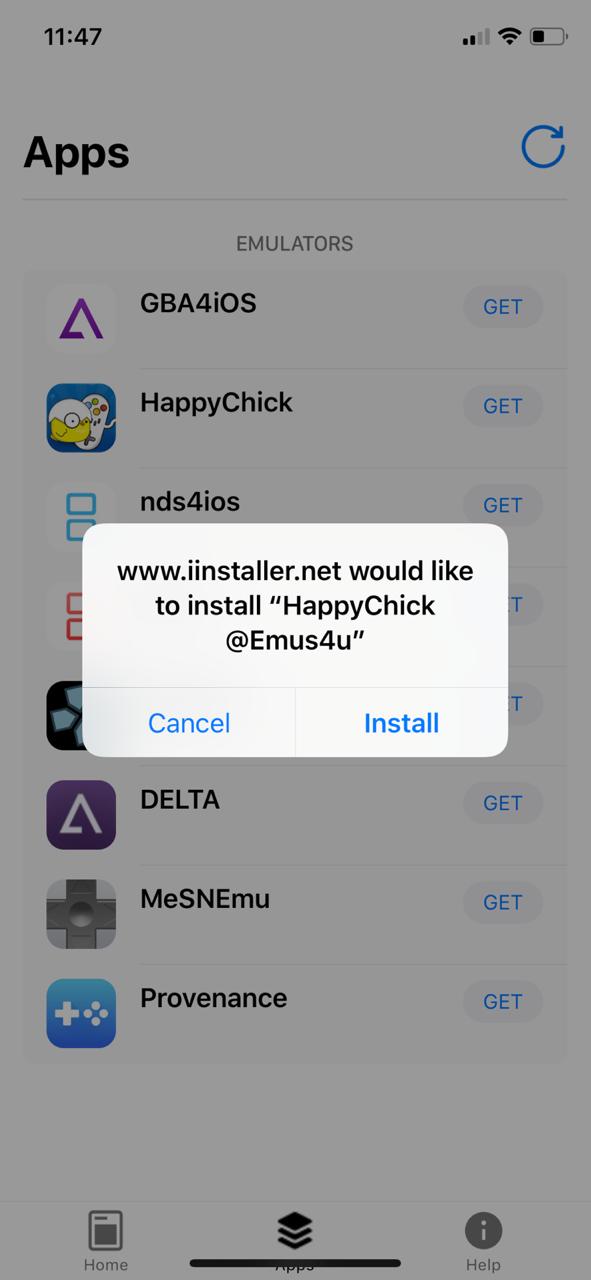 Install Happy Chick Emulator on iOS - Emus4u App
